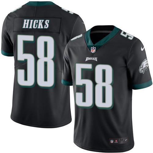 Jordan Hicks Philadelphia Eagles black jersey