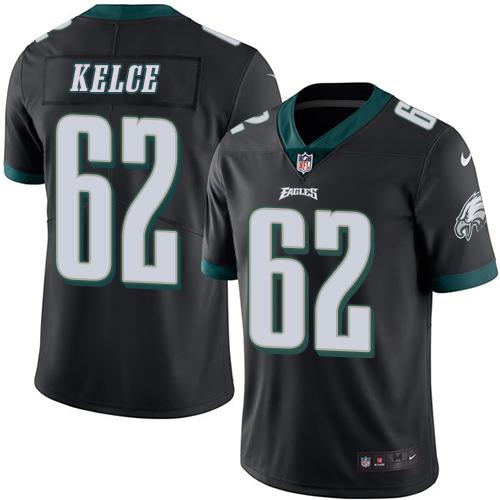 Jason Kelce Philadelphia Eagles black jersey