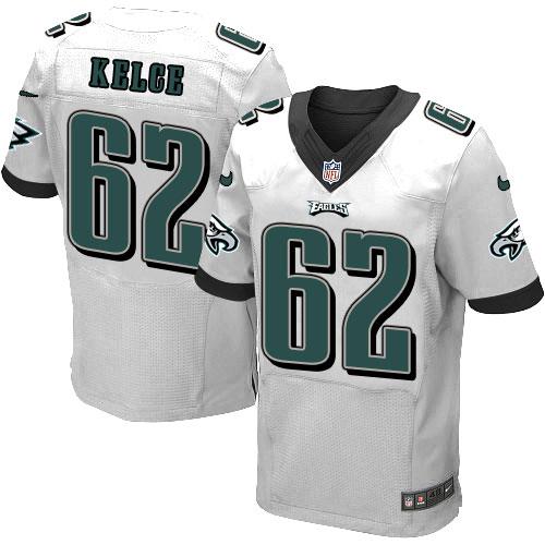Jason Kelce Philadelphia Eagles white Elite jersey