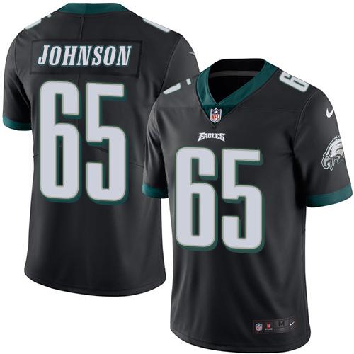 Lane Johnson Philadelphia Eagles black jersey