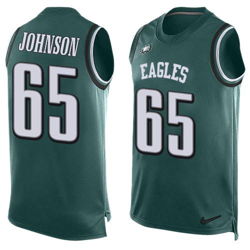 Lane Johnson Philadelphia Eagles green jersey