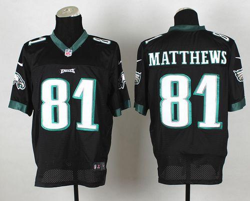 Jordan Matthews Philadelphia Eagles black Elite jersey
