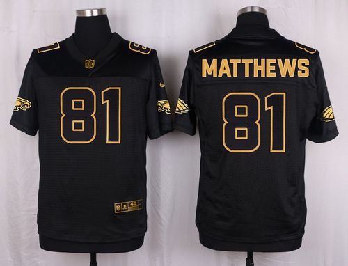 Jordan Matthews Philadelphia Eagles black Gold Collection jersey