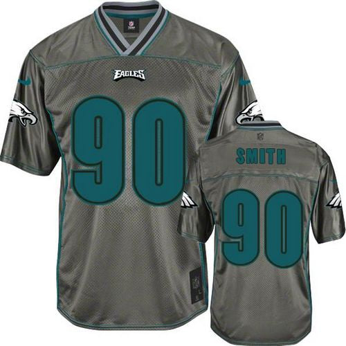 Marcus Smith Philadelphia Eagles grey Elite jersey