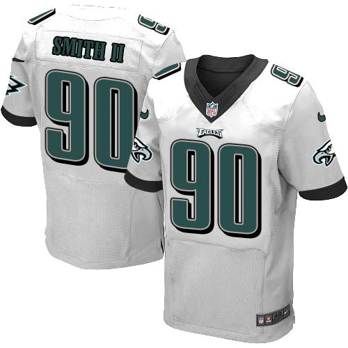 Marcus Smith II Philadelphia Eagles white Elite jersey