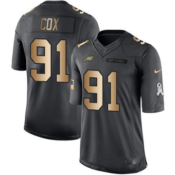 Fletcher Cox Philadelphia Eagles black Salute To Service jersey