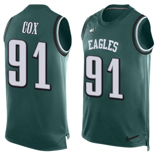Fletcher Cox Philadelphia Eagles green jersey