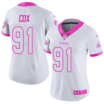Fletcher Cox Philadelphia Eagles white-pink Fashion jersey