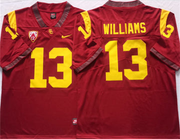 Caleb Williams USC Trojans red jersey