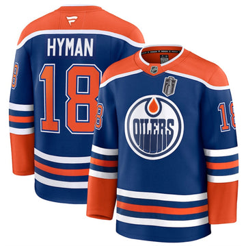 Zach Hyman Edmonton Oilers royal jersey