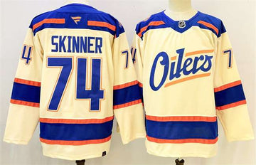 Stuart Skinner Edmonton Oilers beige Alternate jersey