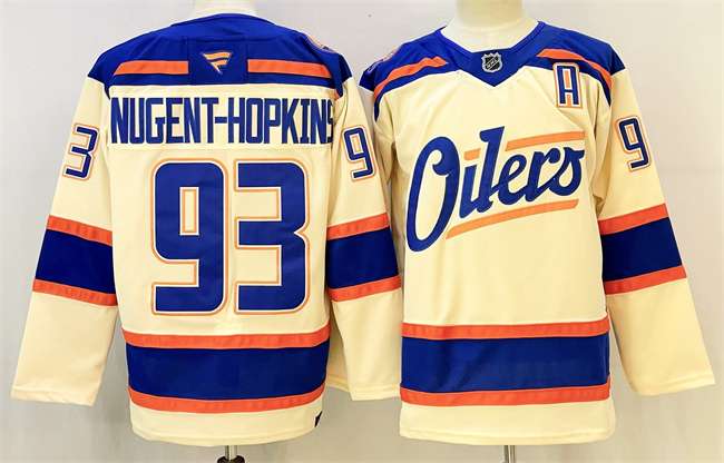 Ryan Nugent-Hopkins Edmonton Oilers beige Alternate jersey