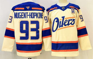 Ryan Nugent-Hopkins Edmonton Oilers beige Alternate jersey