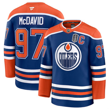 Connor McDavid Edmonton Oilers royal jersey