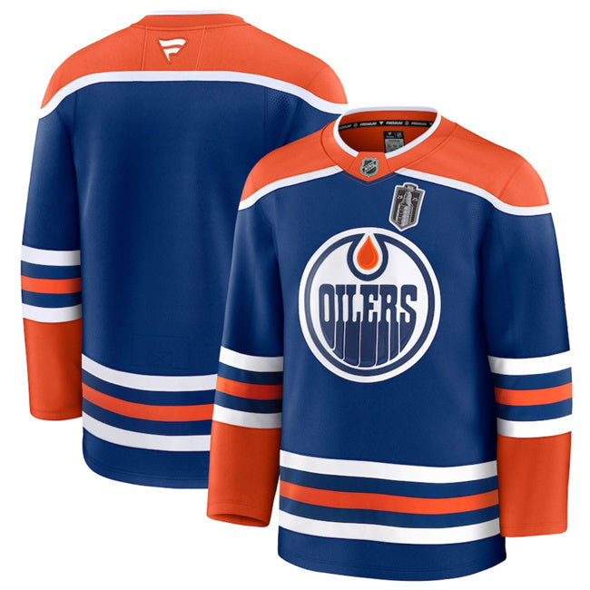 Custom Edmonton Oilers royal jersey