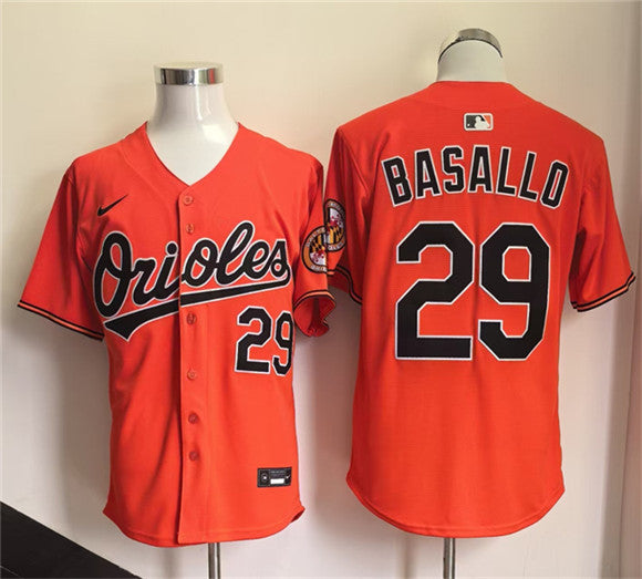 Samuel Basallo Baltimore Orioles orange Limited jersey