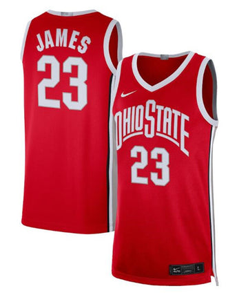 LeBron James Ohio State Buckeyes scarlet Limited jersey