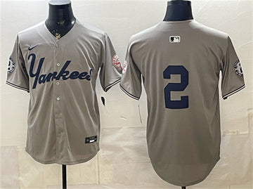 Derek Jeter New York Yankees gray Limited jersey