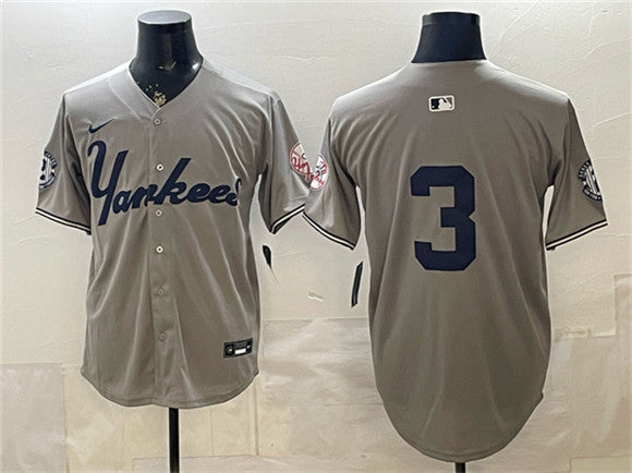 Babe Ruth New York Yankees gray Limited jersey