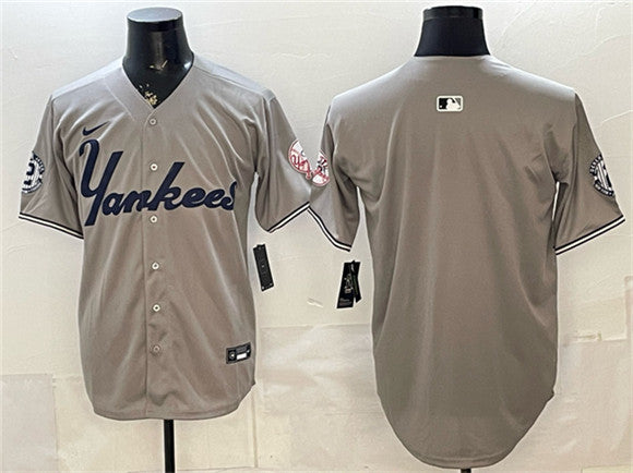 Custom New York Yankees gray Limited jersey