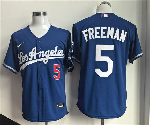 Freddie Freeman Los Angeles Dodgers royal Gold Collection jersey
