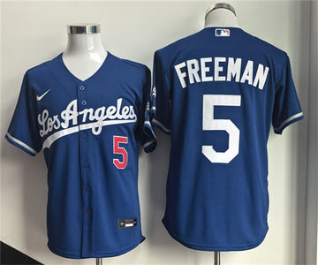 Freddie Freeman Los Angeles Dodgers royal Gold Collection jersey