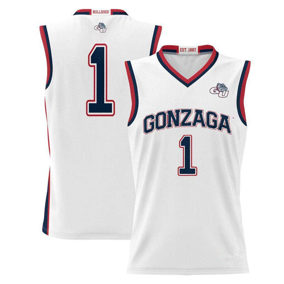 Gonzaga Bulldogs white jersey