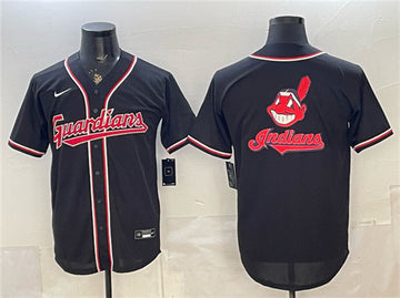 Team Big Logo Cleveland Guardians black Fashion jersey