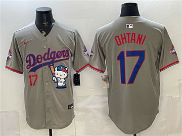 Shohei Ohtani Los Angeles Dodgers gray jersey