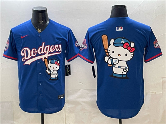 Team Big Logo Los Angeles Dodgers royal jersey