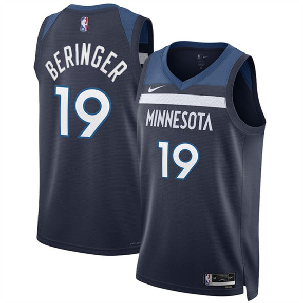 Joan Beringer Minnesota Timberwolves navy jersey