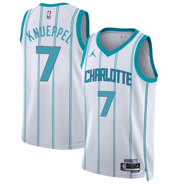 Kon Knueppel Charlotte Hornets white jersey