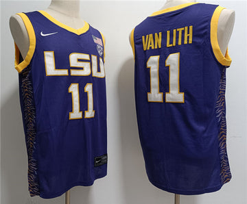 Hailey Van Lith LSU Tigers purple jersey