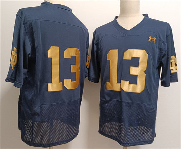 Riley Leonard No Name Notre Dame Fighting Irish navy Limited jersey
