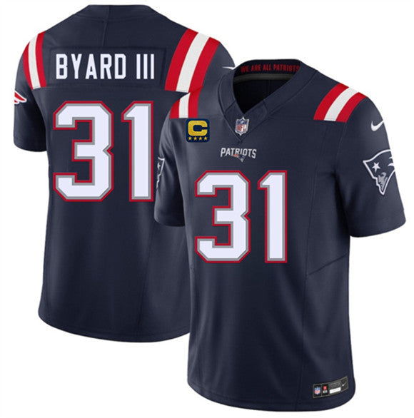 Kevin Byard III New England Patriots navy Vapor jersey