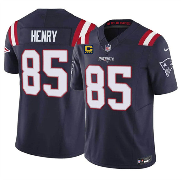 Hunter Henry New England Patriots navy Vapor jersey