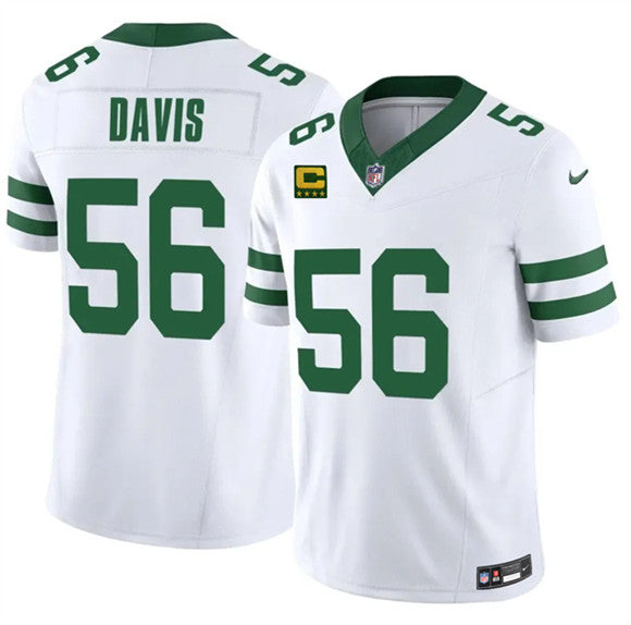 Demario Davis New York Jets white Vapor jersey