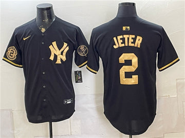 Derek Jeter New York Yankees black jersey