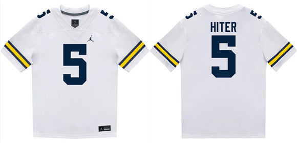 Savion Hiter Michigan Wolverines white jersey