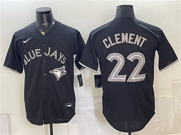Ernie Clement Toronto Blue Jays black Fashion jersey