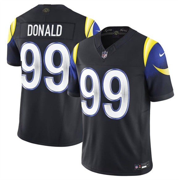 Aaron Donald Los Angeles Rams black Vapor jersey