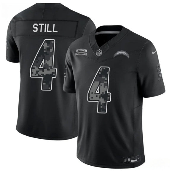 Tarheeb Still Los Angeles Chargers black Salute To Service jersey