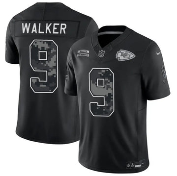 Kenneth Walker III Kansas City Chiefs black Salute To Service jersey