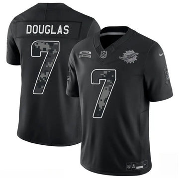 Caleb Douglas Miami Dolphins black Salute To Service jersey