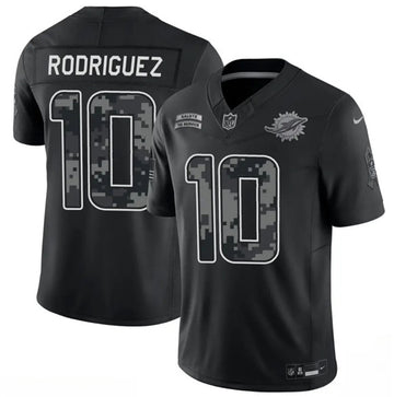 Jacob Rodriguez Miami Dolphins black Salute To Service jersey