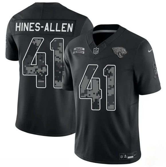 Josh Hines-Allen Jacksonville Jaguars black Salute To Service jersey