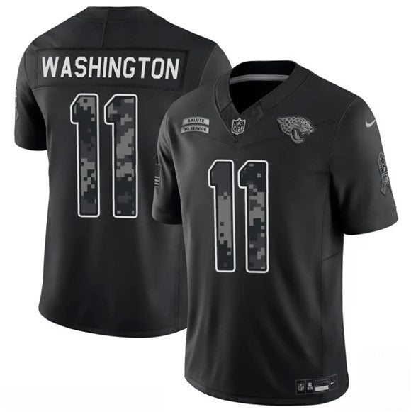 Parker Washington Jacksonville Jaguars black Salute To Service jersey