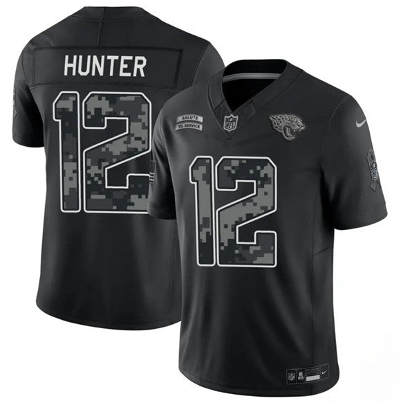 Travis Hunter Jacksonville Jaguars black Salute To Service jersey