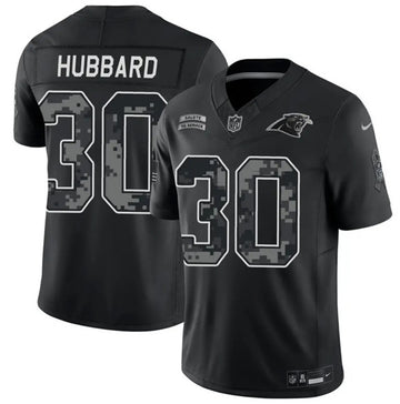 Chuba Hubbard Carolina Panthers black Salute To Service jersey