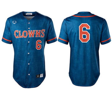 Custom Indianapolis Clowns blue jersey